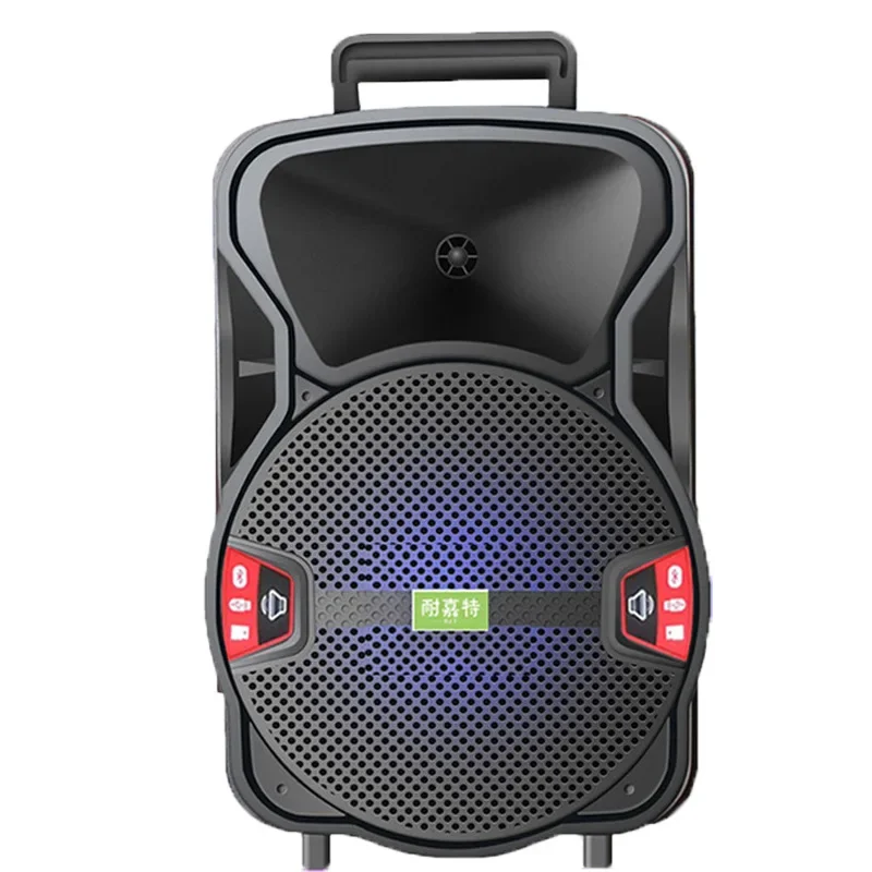 Speaker Bluetooth Karaoke, pengeras suara Bluetooth Karaoke kekuatan tinggi 8 inci luar ruangan portabel, Subwoofer teater rumah Stereo 360 dengan kotak Boom mikrofon