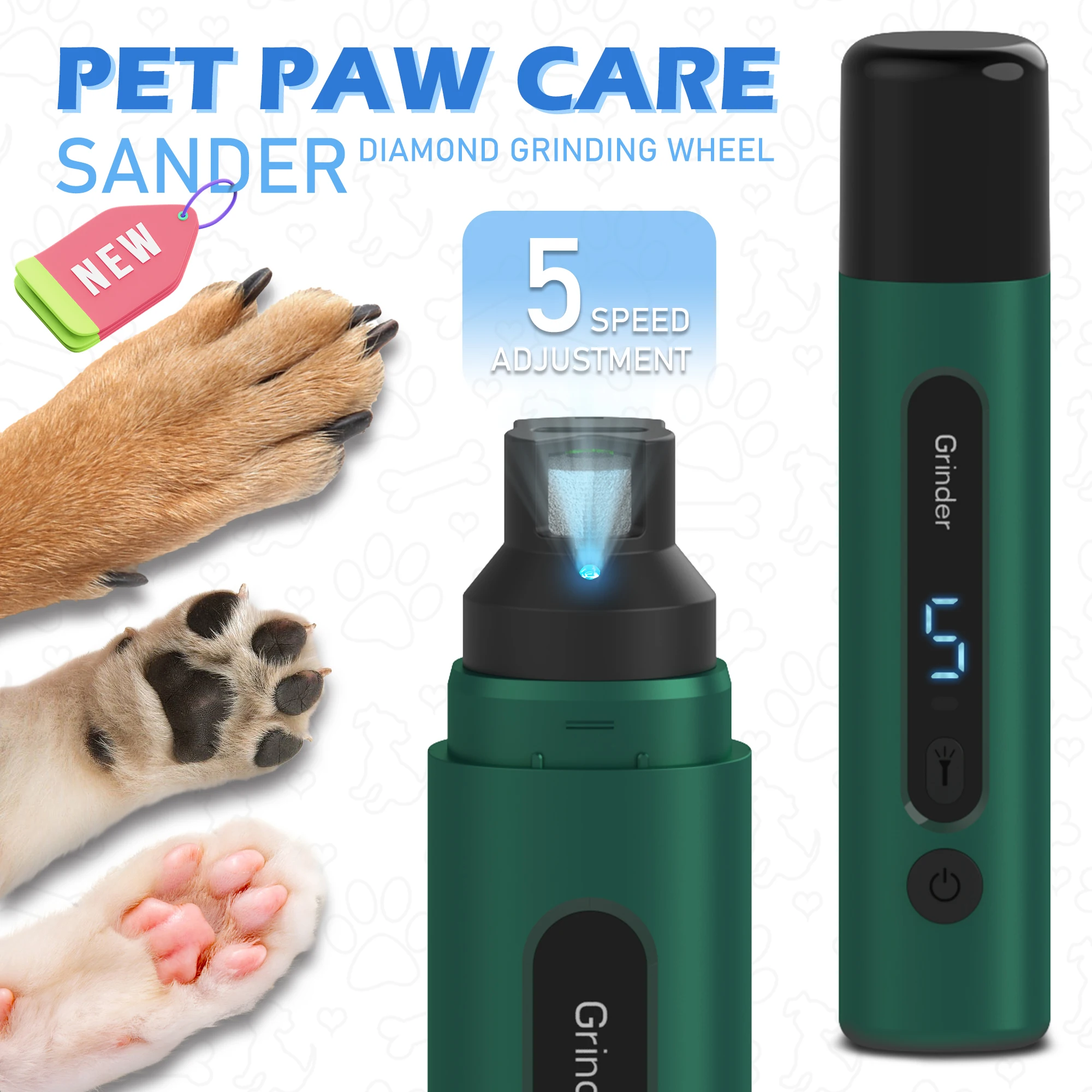 

Pet nail trimming, Painless USB Charging Dog Nail Grinders, Quiet Electric Dog Cat Paws Nail Grooming Trimmer Tools