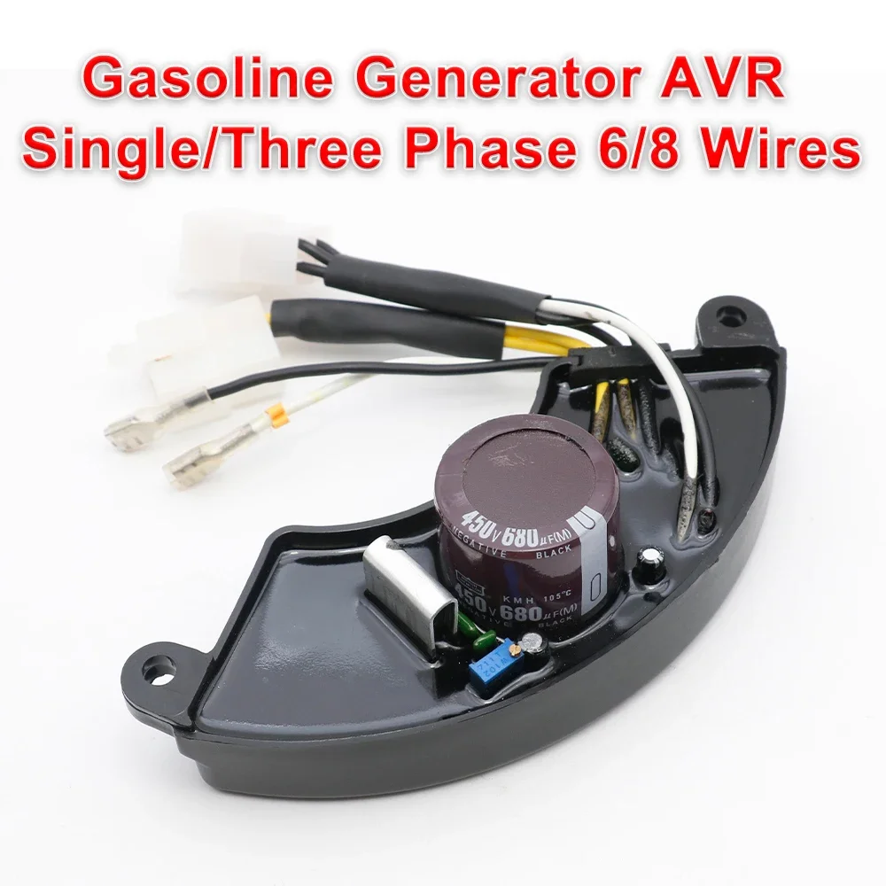 

Universal 5KW 6KW 7KW 2.5KW Gasoline Generator AVR Single/Three Phase 6/8 Wires Stabilizer Genset Accessories