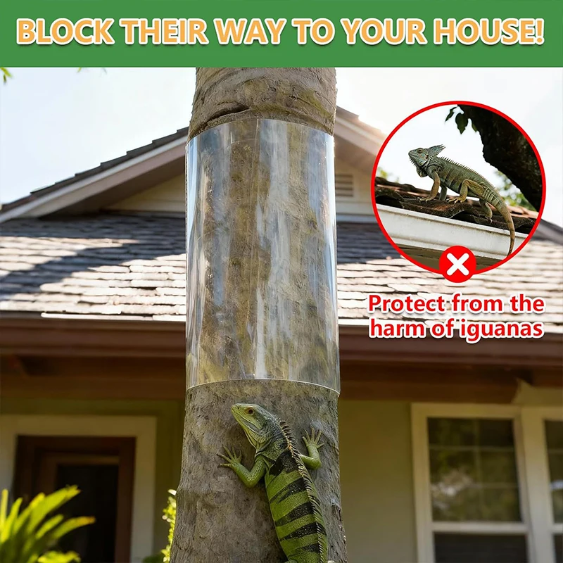 Tree Trunk Guard Iguana & Animal Anti-Climbing Tree Wrap Film Tree Trunk Protection Cover Squirrel and Pest Barrier Wrapping