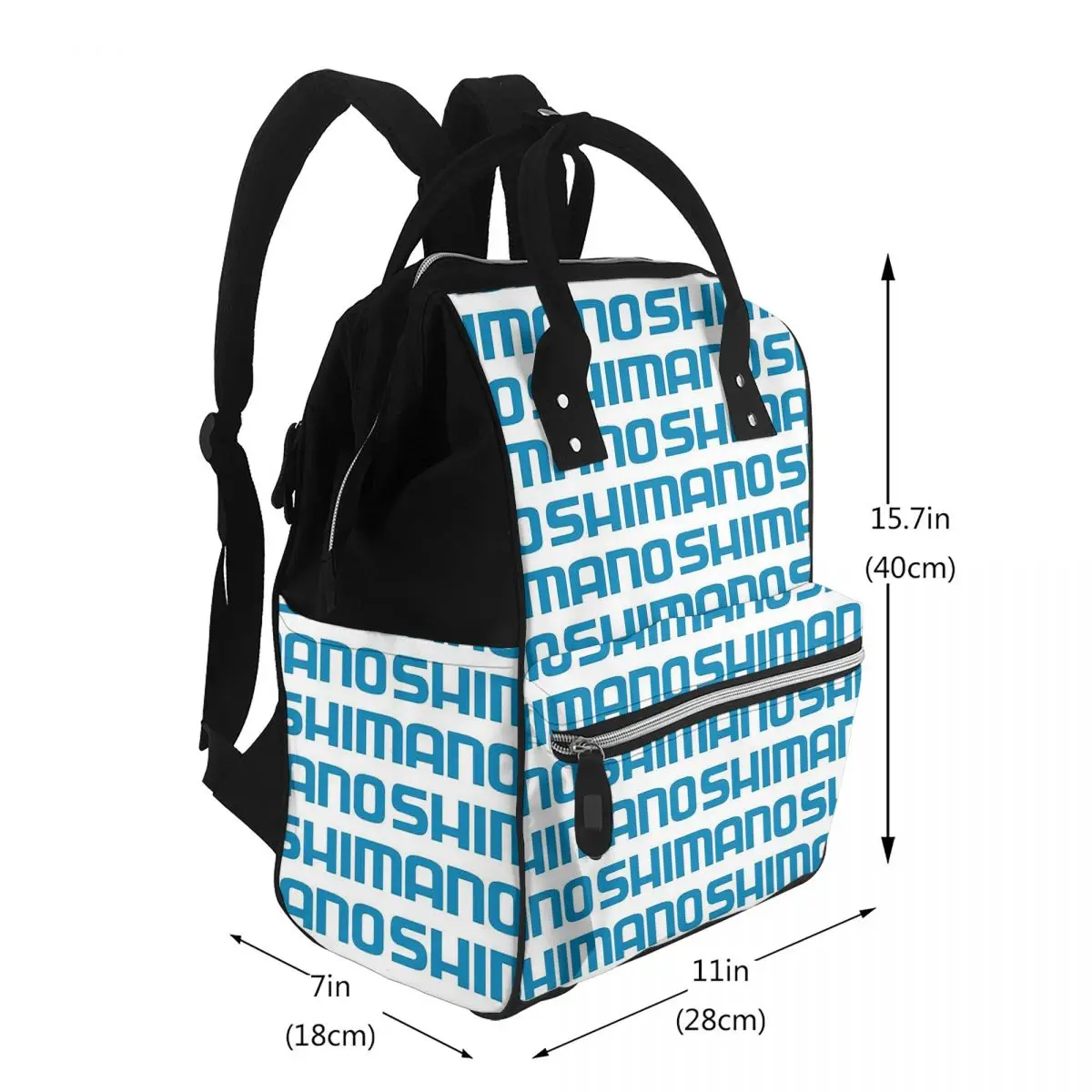 Shimano Fishing Fish Student Backpack School Bag Hiking Travel Daypack for Men Women Bookbag Shoulder Bags