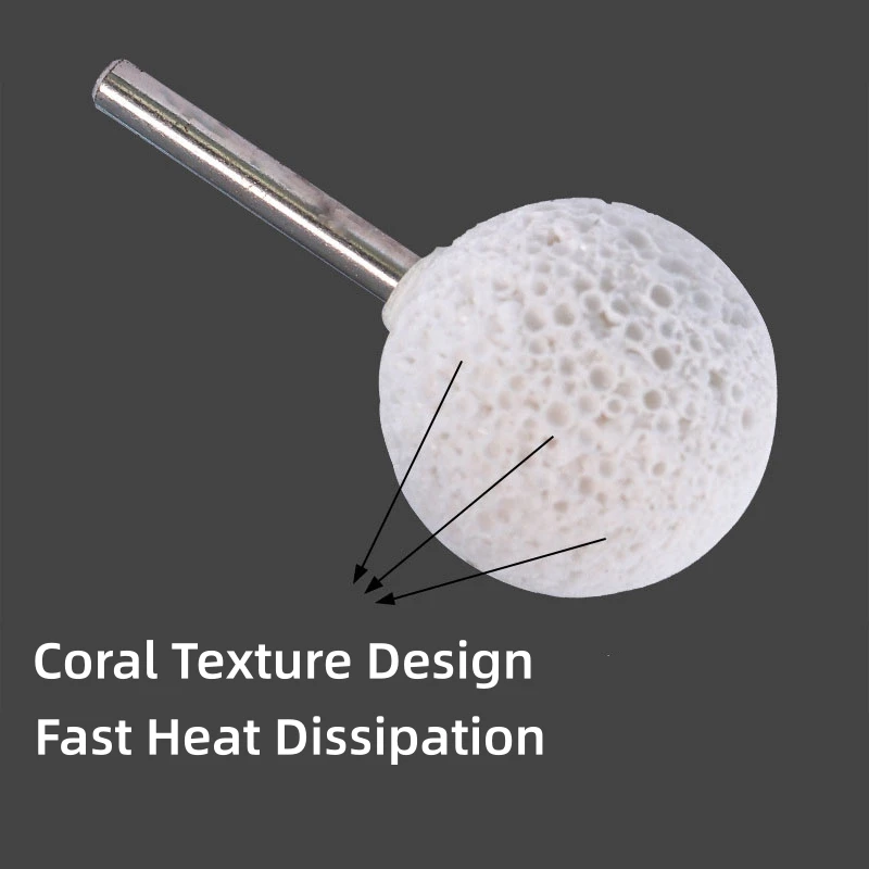 Car Tyre Grinding Head Rasp Puncture Brush Buffer Polishing Abrasive Ball Shank Tool for Cleaning and Finishing Recessed Areas