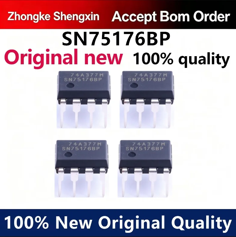 （5pcs-10pcs）I directly insert SN75176BP DIP-8 SN75176 differential bus transceiver imported brand new genuine product