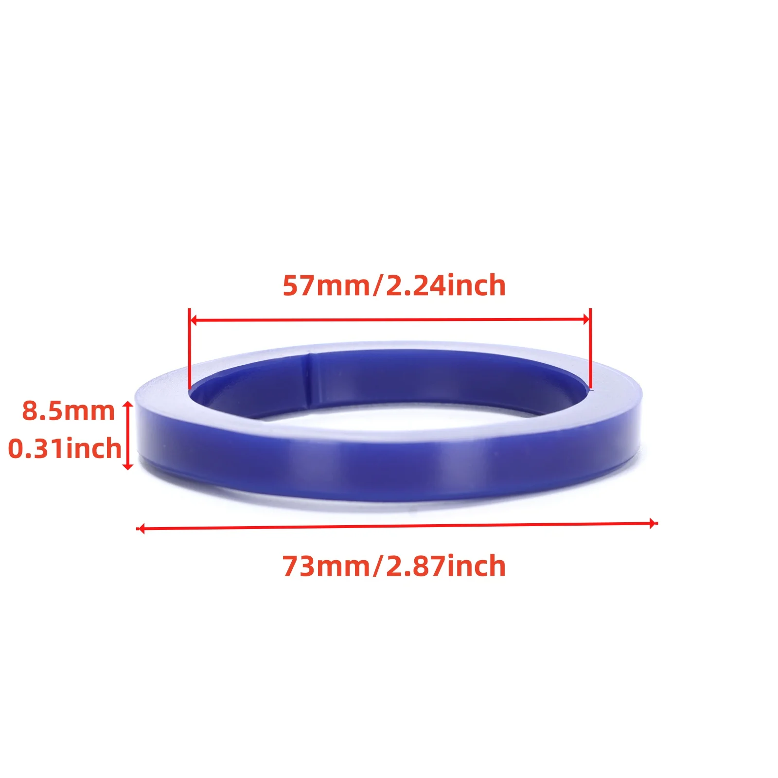 Ruimou 2 Pcs Blue Coffee Machine Brewing Head Silicone Gasket 73x57x8.5mm Compatible With Gaggia E61 Etc