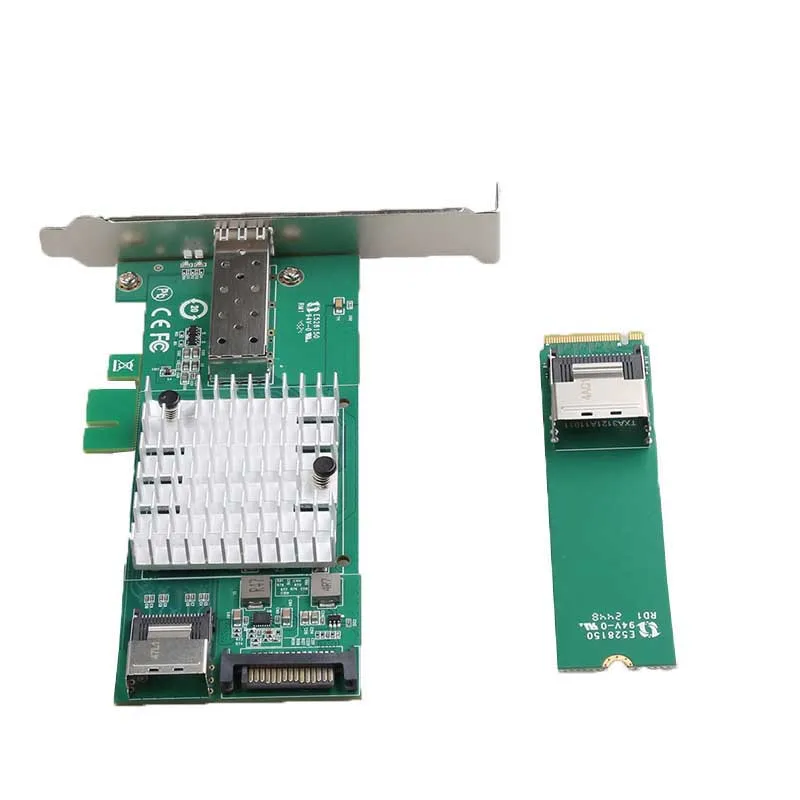 Adaptateur réseau de jeu de carte Lan 10G, Ethernet rapide RJ-45 LAN, carte réseau M. 2 PCI-E, 10000Mbps, adaptatif de jeu pour ordinateur de bureau