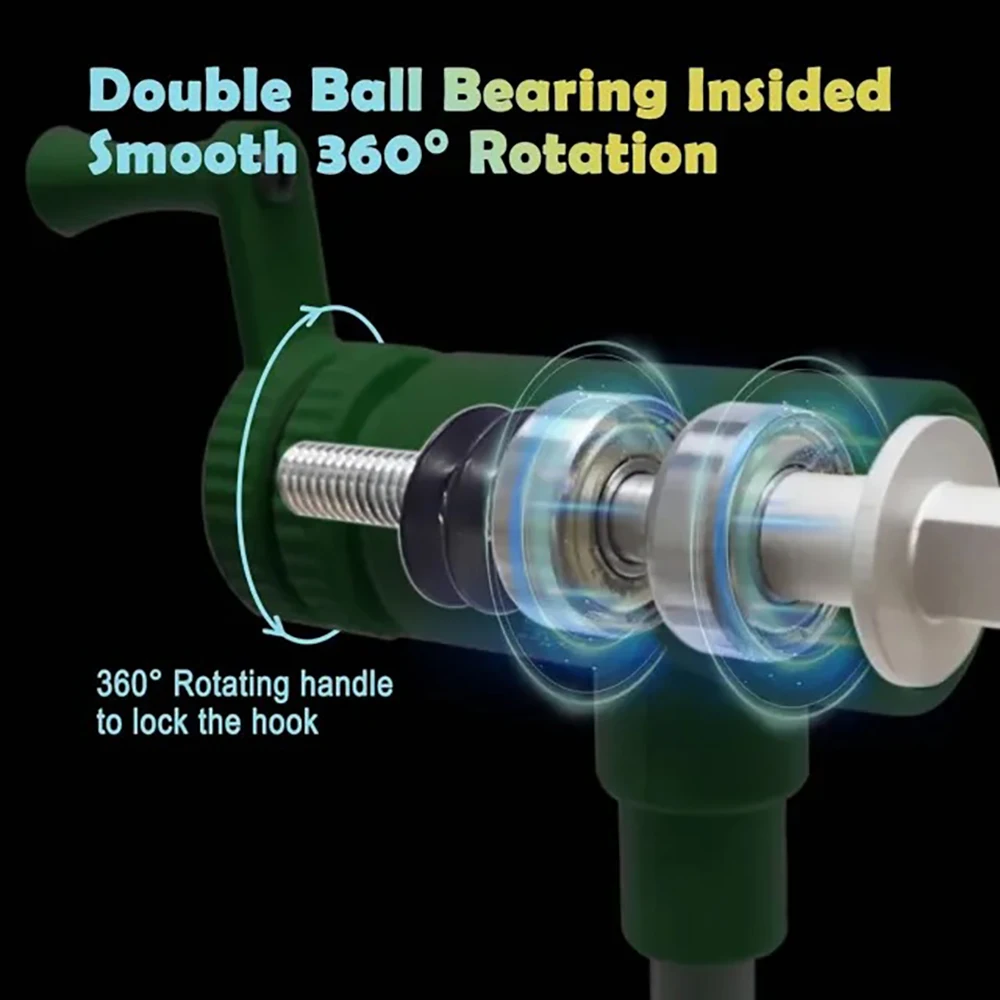 Portable 360° Rotary Fly Tying Vise C-Clamp Aluminum Fly Tying Tool