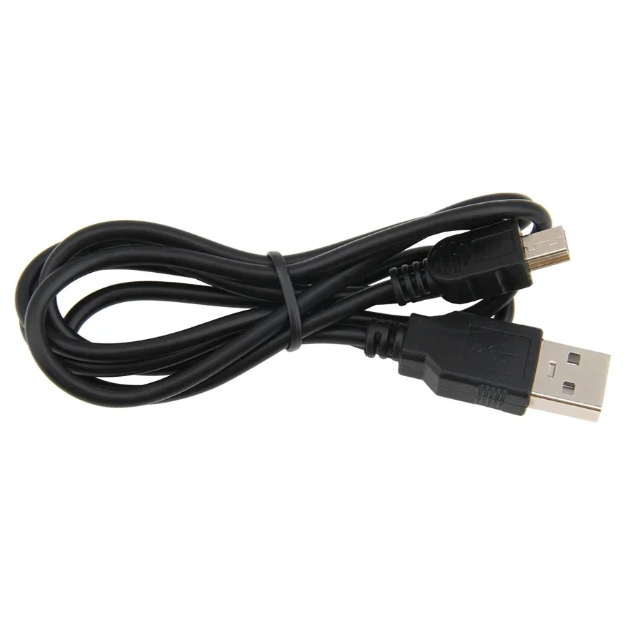 Cable de carga USB 1000 A Mini B, cargador de datos macho de 5 pines, línea de carga para MP3, MP4, cámara GPS, color negro, 2,0 unidades por lote