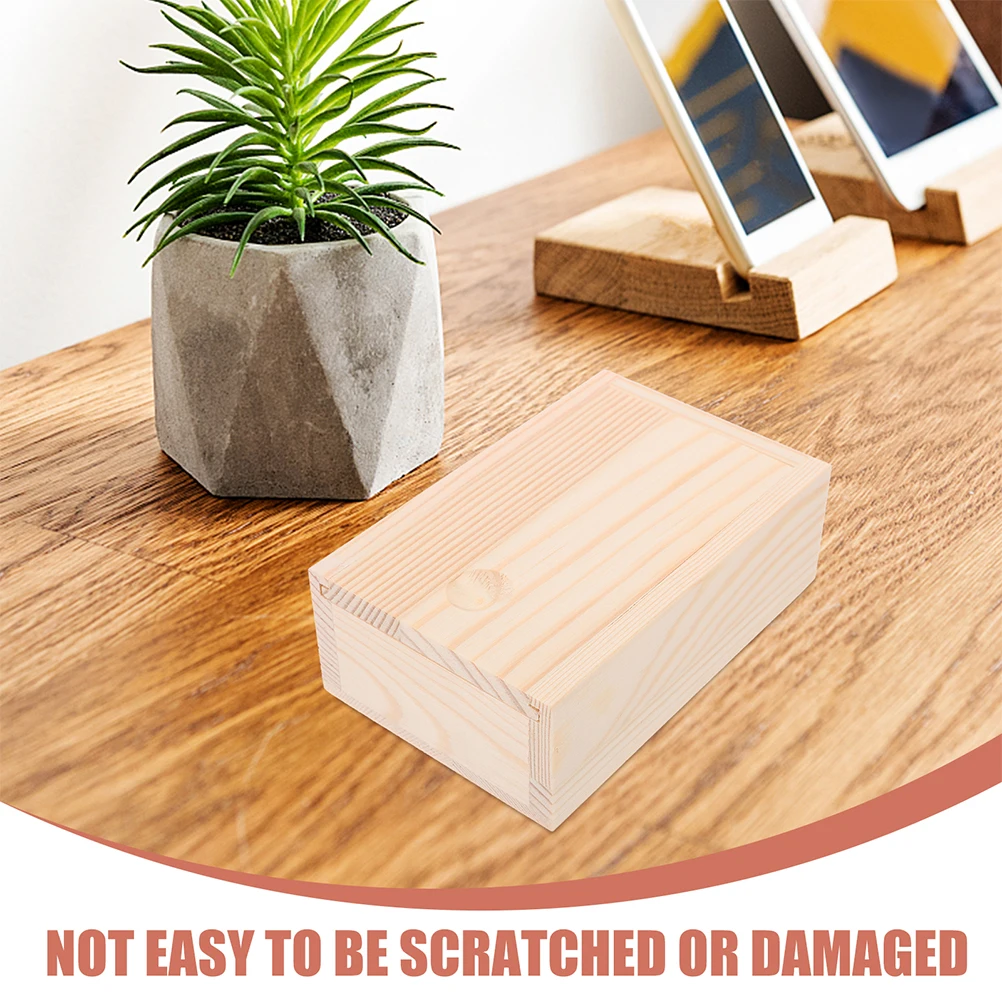 

Vintage Wood Jewelry Storage Box Sliding Top Case for Necklaces Rings Ear Studs Desktop Organizer Sundries Container Gift Box