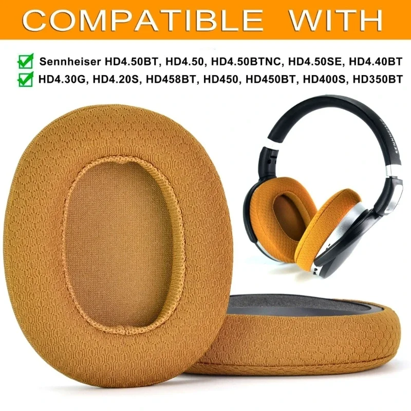 Breathable Mesh Ear pads Comfortable Earpads for HD4.50BTNC Headset Cover