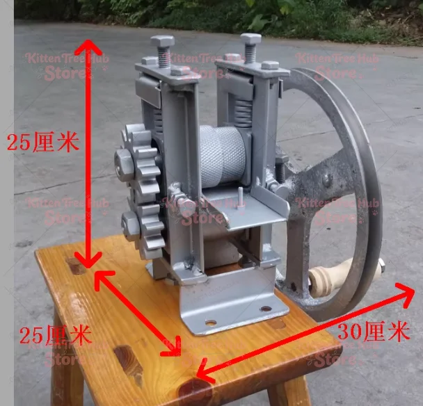 Chip Separator Manual Bamboo Strip Making Machine Hand-Cranking Strip Machine Bamboo Chip Separator Opener Bamboo Processing