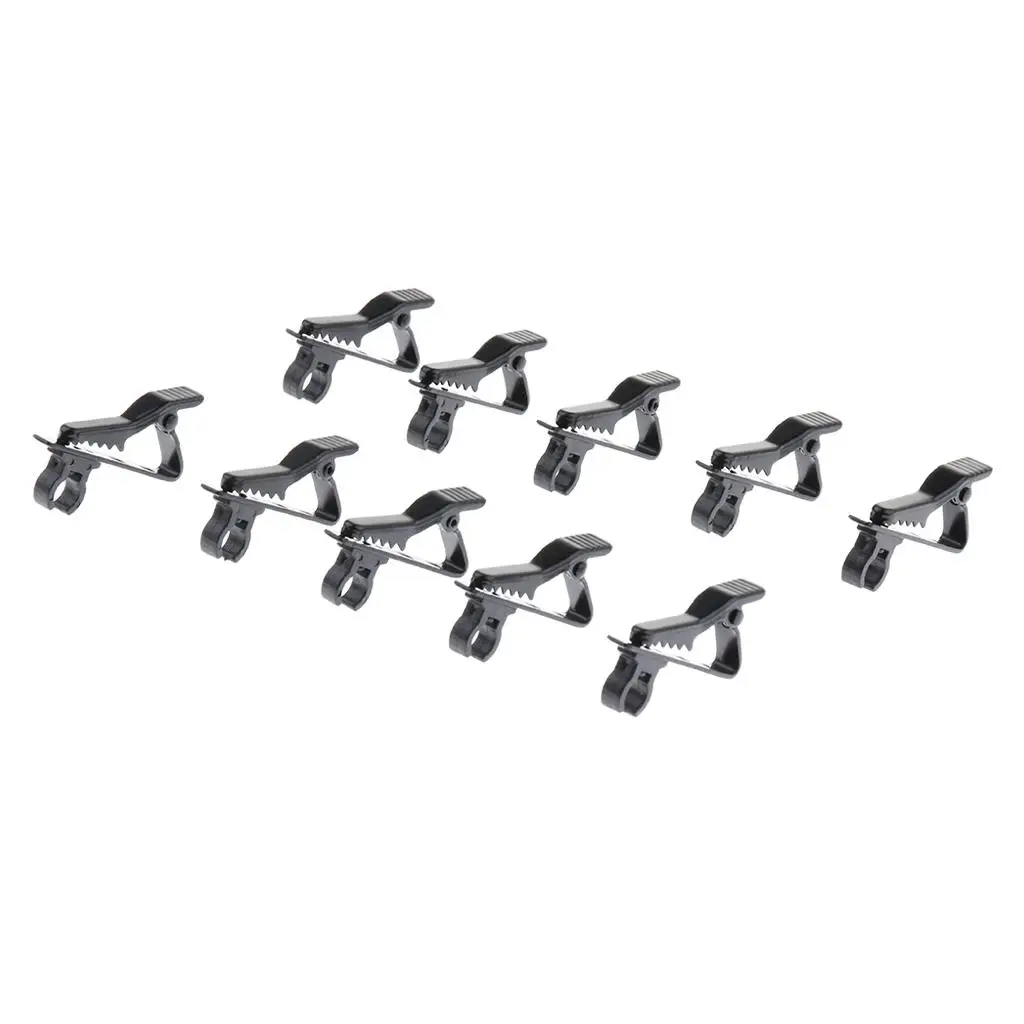 Mic Collar Clip Holder Mini Metal Tie Clamp Secure Lapel for Speech Interview Presentation Conference