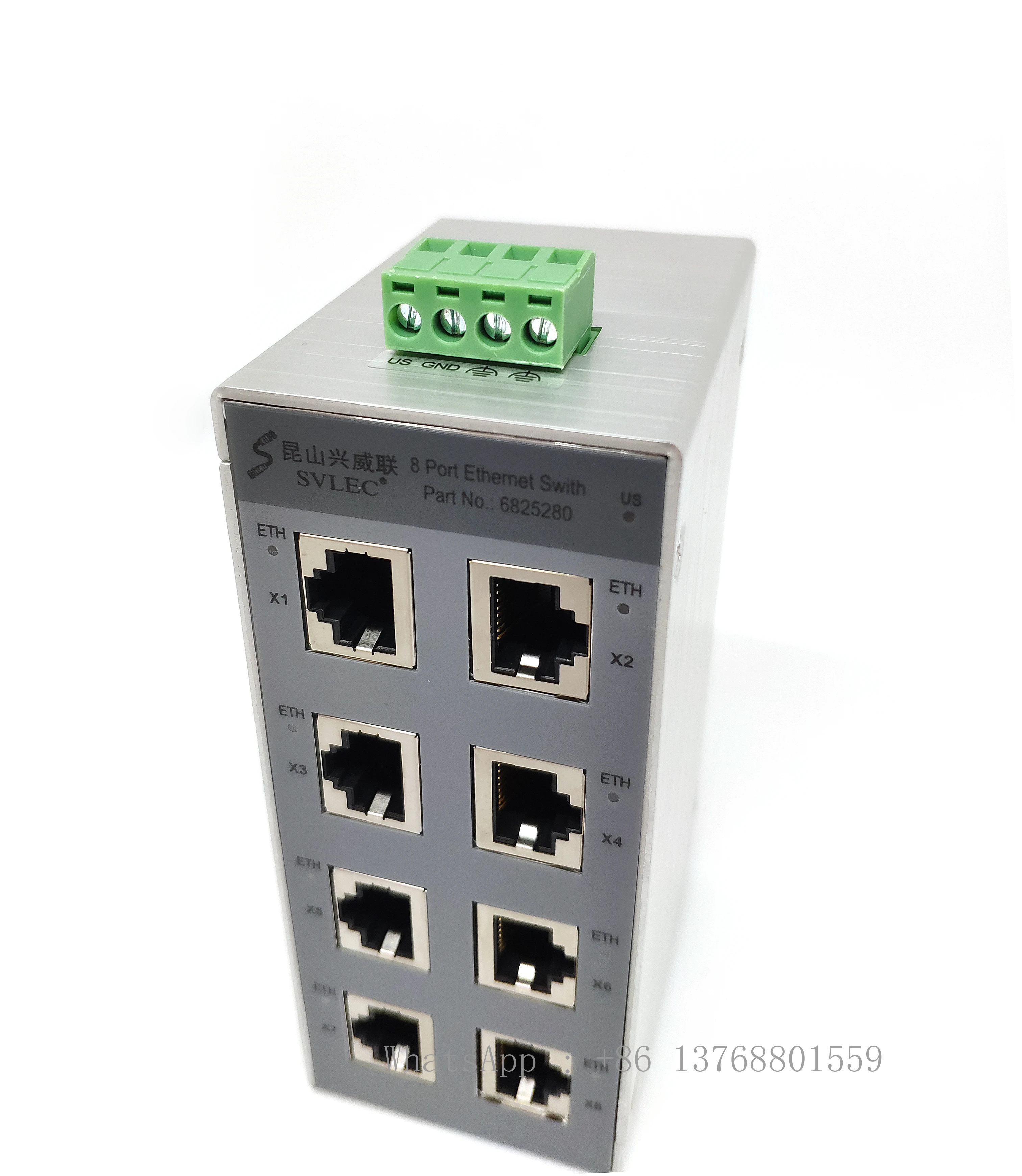 Industrial Grade All Gigabit Unmanged 8 Ports Din Rail Ethernet Switch For Industry Network