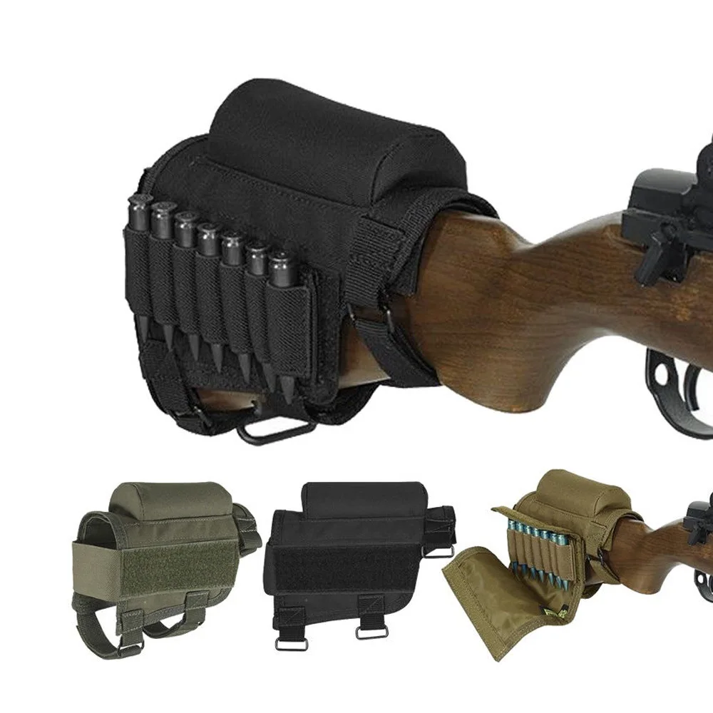 Rifle Stock Butt Bag Tactical Pouches Multifunctional Magazine Pouch for Ammo Storage Reload Suppressor Shotgun Shell Holder view 2
