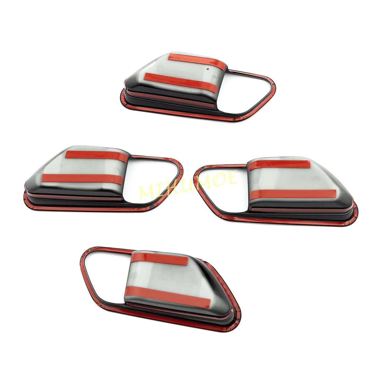 مقبض باب السيارة الداخلي باللون الأسود اللامع غطاء محيطي لـ 2025-2026 نيسان كيك #6