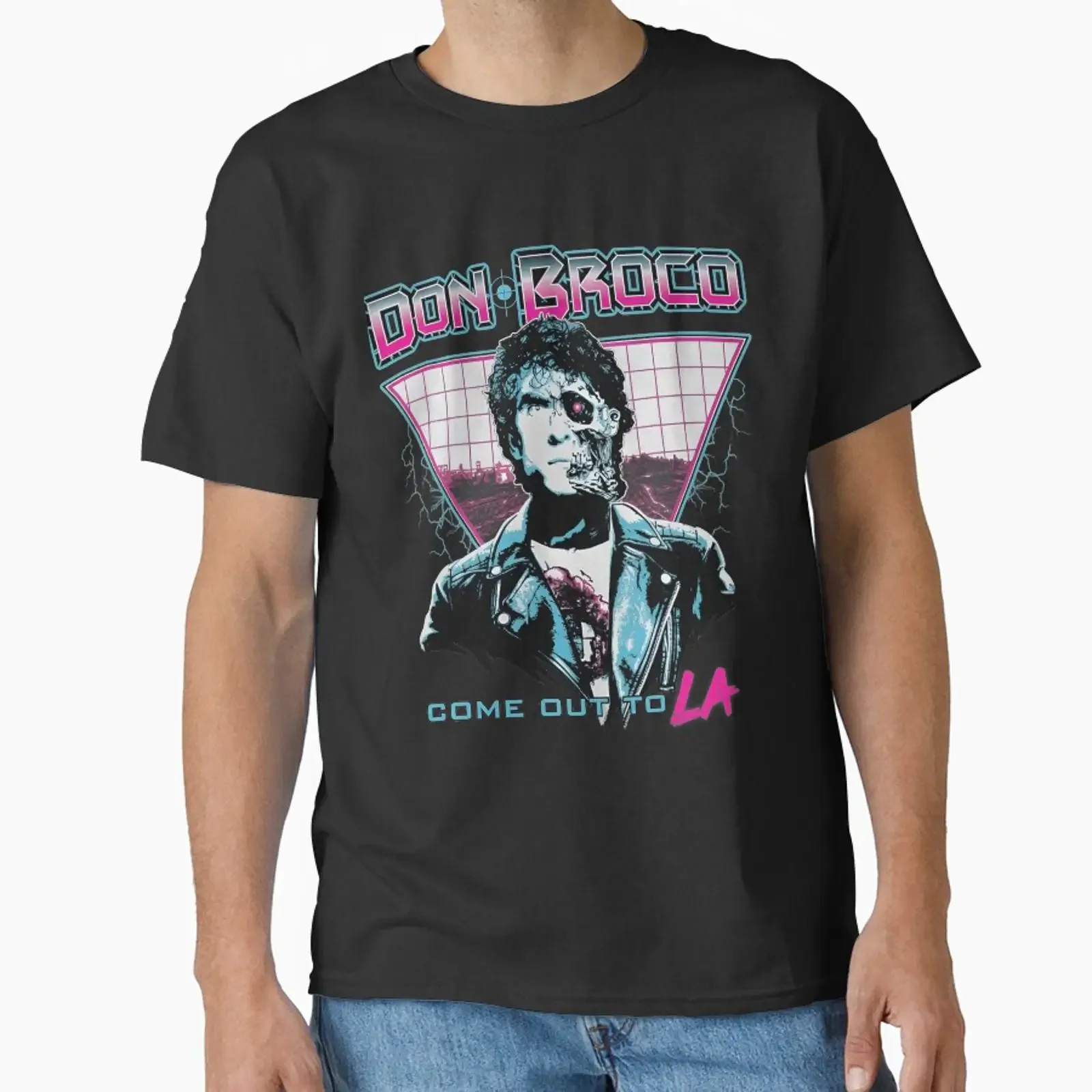 Broco Synthwave Portrait Retro Stage designed and sold by Bassot Studio vintage Washed fashion designer clothes streetwear