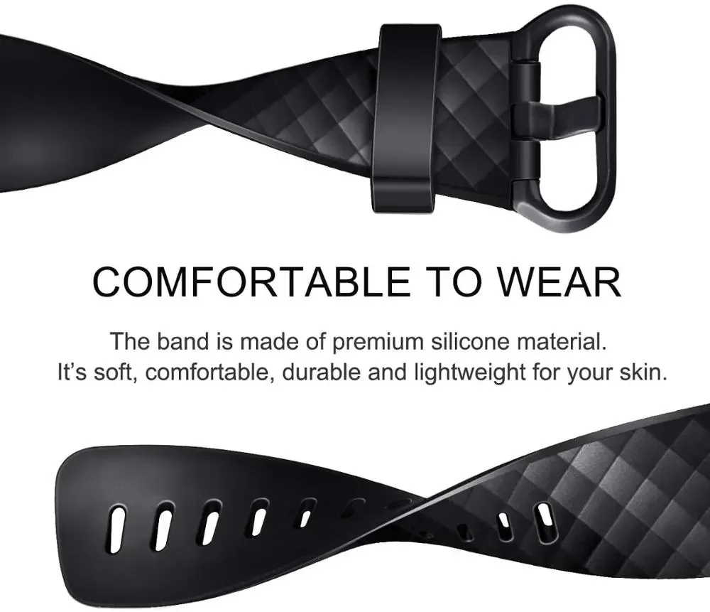 Silicone strap For Fitbit Charge 3 SE band Replacement wristband Charge 4 smart Watch Sport Bracelet