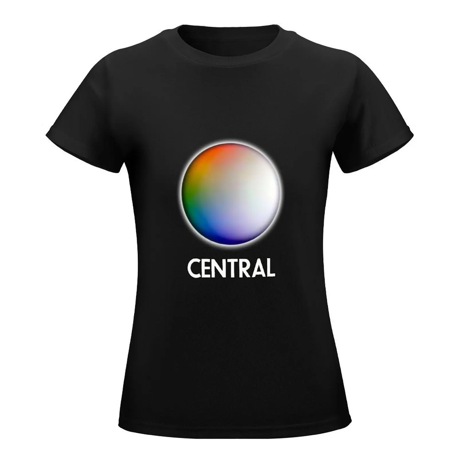 Central Television T-Shirt Aesthetic clothing oversized summer tops hippie clothes plain t shirts for Women