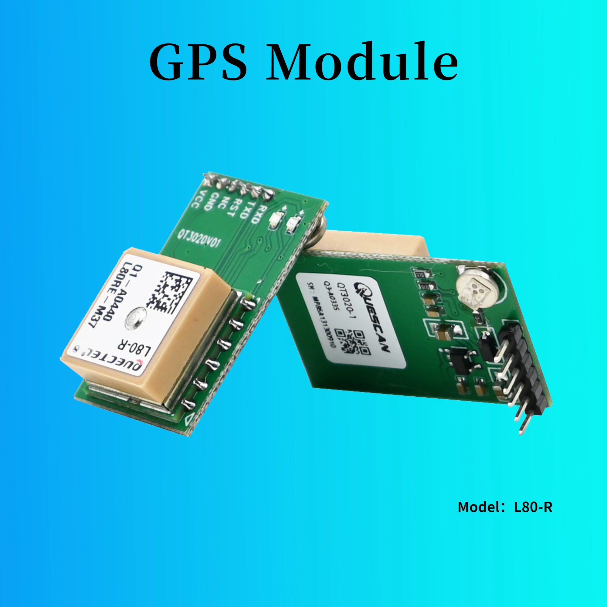 GPS Module with Antenna Quectel L80-R GNSS Module TTL Serial Port GPS Development Board NMEA0183 3.3-5.0V,9600 Baudrate