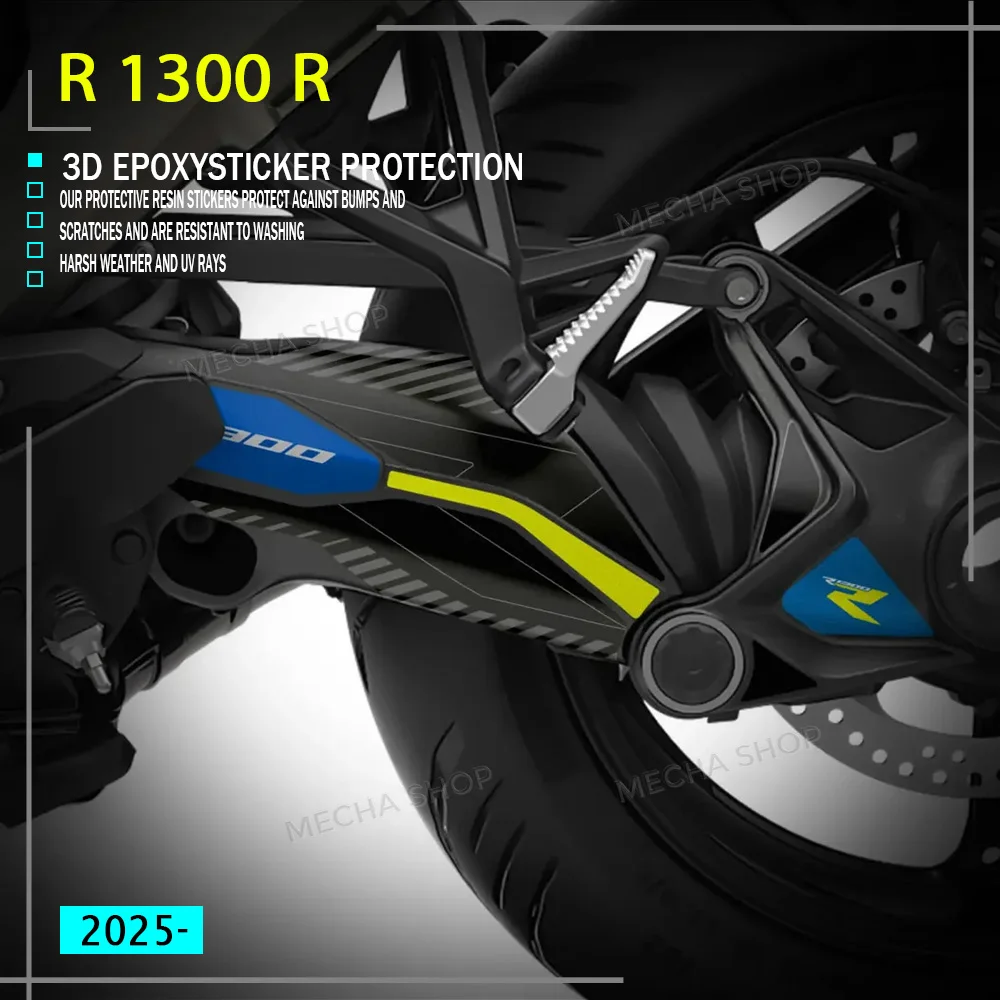 

Для R 1300 R 2025- Аксессуары: Защитная 3D-наклейка из смолы на маятник мотоцикла R1300R, водонепроницаемая, устойчивая к царапинам