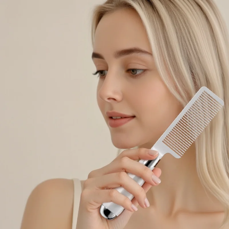 

Medium Tooth Density Smoothing Hair Comb Comfortable Grip Ergonomic Handle Household Medium Pitch Straightening Comb For Women