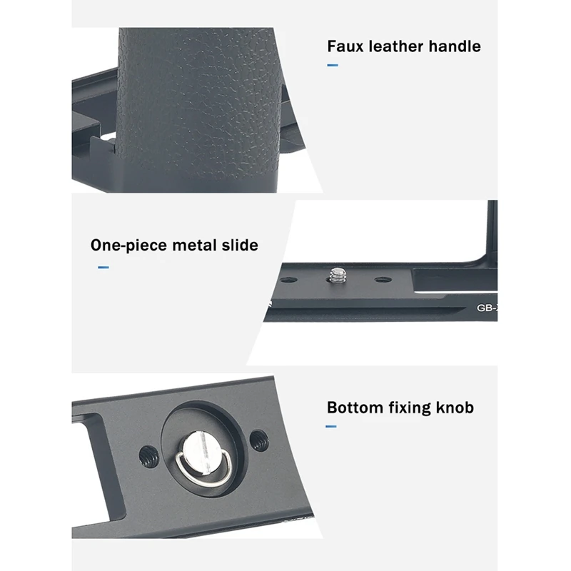 L placa tipo suporte tripé placa de liberação rápida base alça para fujifilm xt3