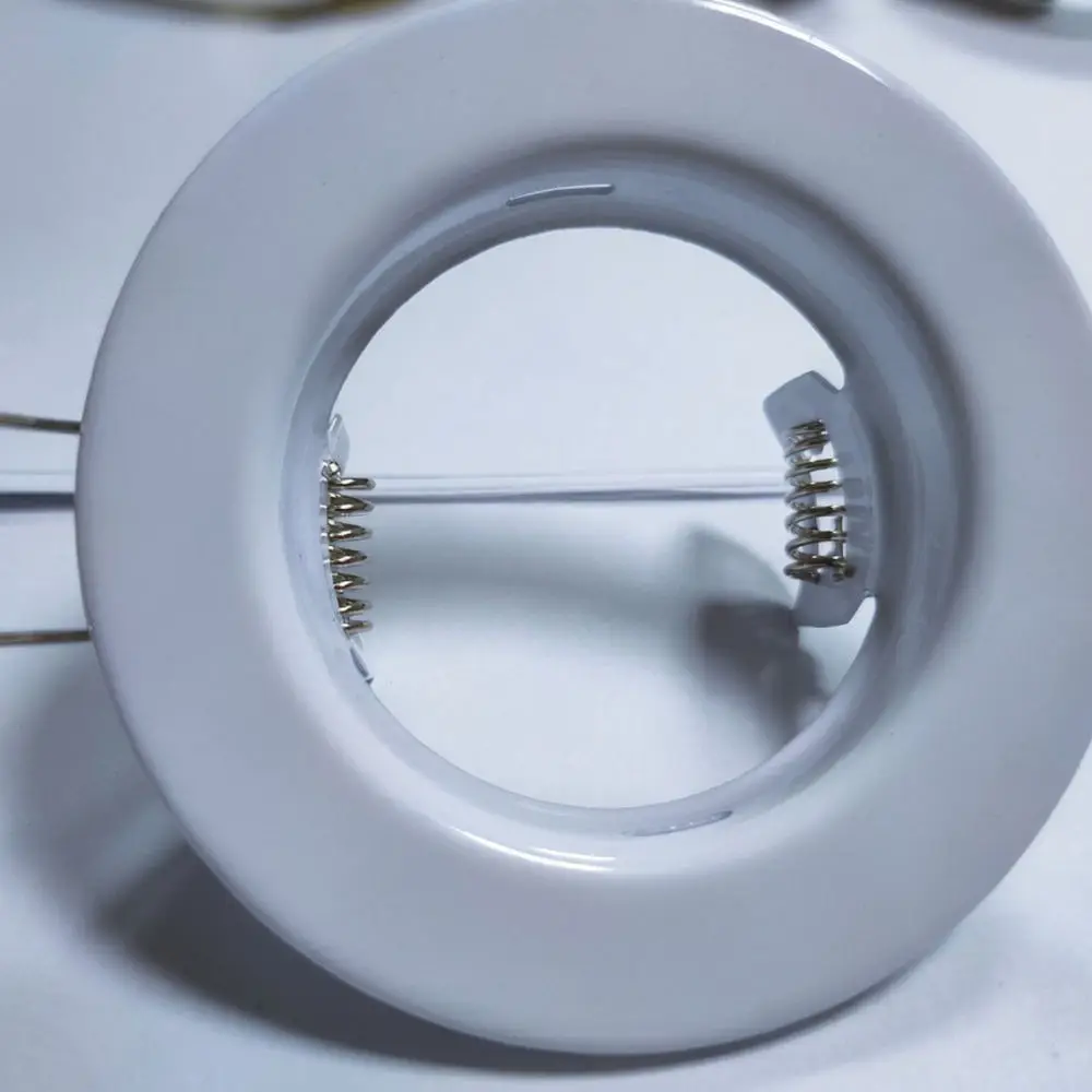 Round Recessed Spotlight Housing For GU10 MR16 Iron Ceiling Downlight Frame Decorative Lighting Mounting Fixture Accessory