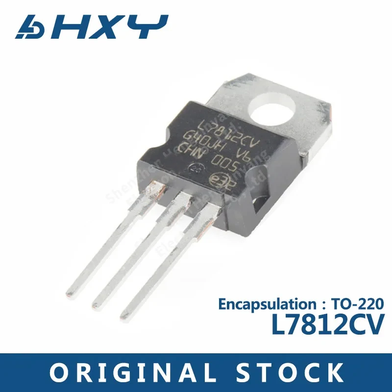 10PCS L7812CV plug-in TO-220 three-terminal voltage regulator output 1.5A