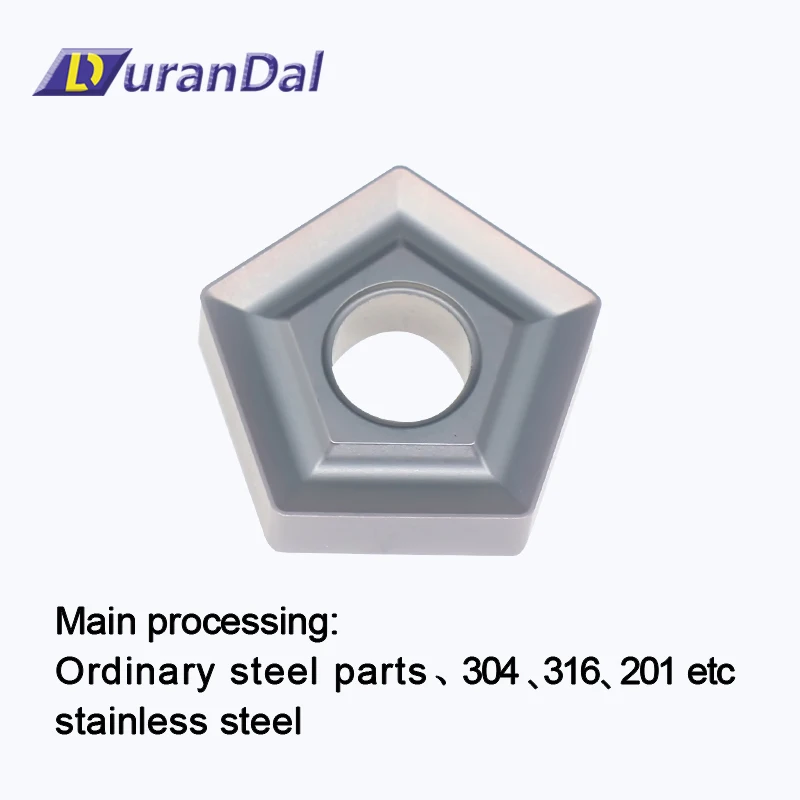 PNMM 110408 V High Quality Pentagonal Star Face Milling Insert Carbide CNC Mill Tools Processing Stainless Steel