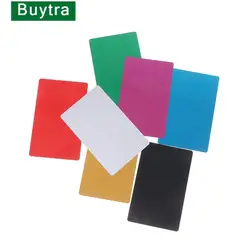 Hot sale 10Pcs/Set Blank Metal Business Card Aluminum Alloy Blanks Card DIY Laser Printing  Business Cards Kit