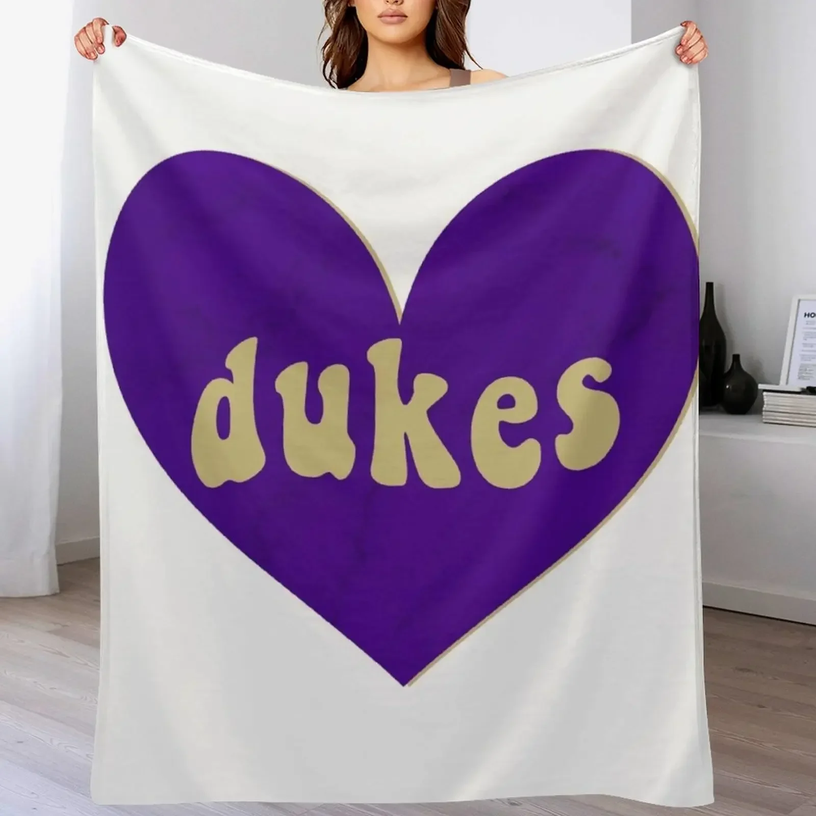 

DUKES heart Throw Blanket sofa bed halloween Blankets