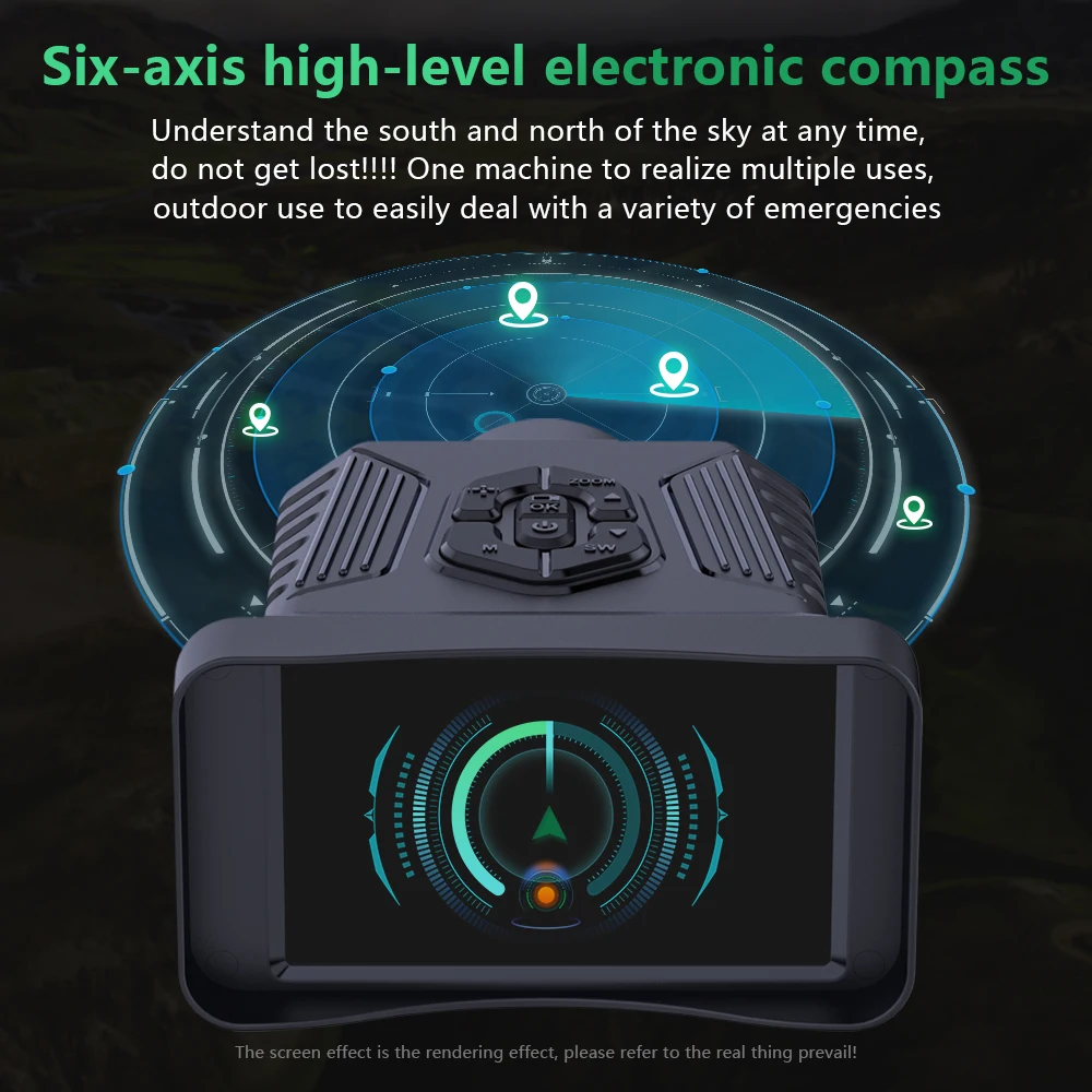 

384 Detection range up to 2508M 4-inch large screen 12um detector 25mm large lens High-order electronic compass high resolutio