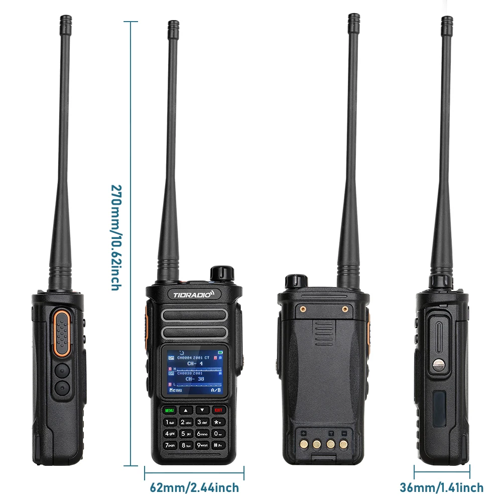 TIDRADIO TD DP738 DMR Digital Walkie Talkie Ham Radio Stations Walkie-talkies Professional Amateur Two-Way Radio VHF UHF GPS 10W