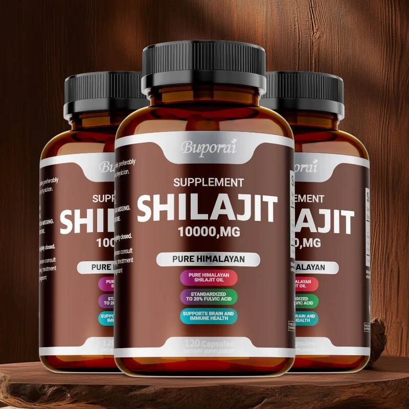 

Pure Himalayan Shilajit Capsule - Boost Energy, Muscle Strength, and Support Digestive System, Relieve Stress