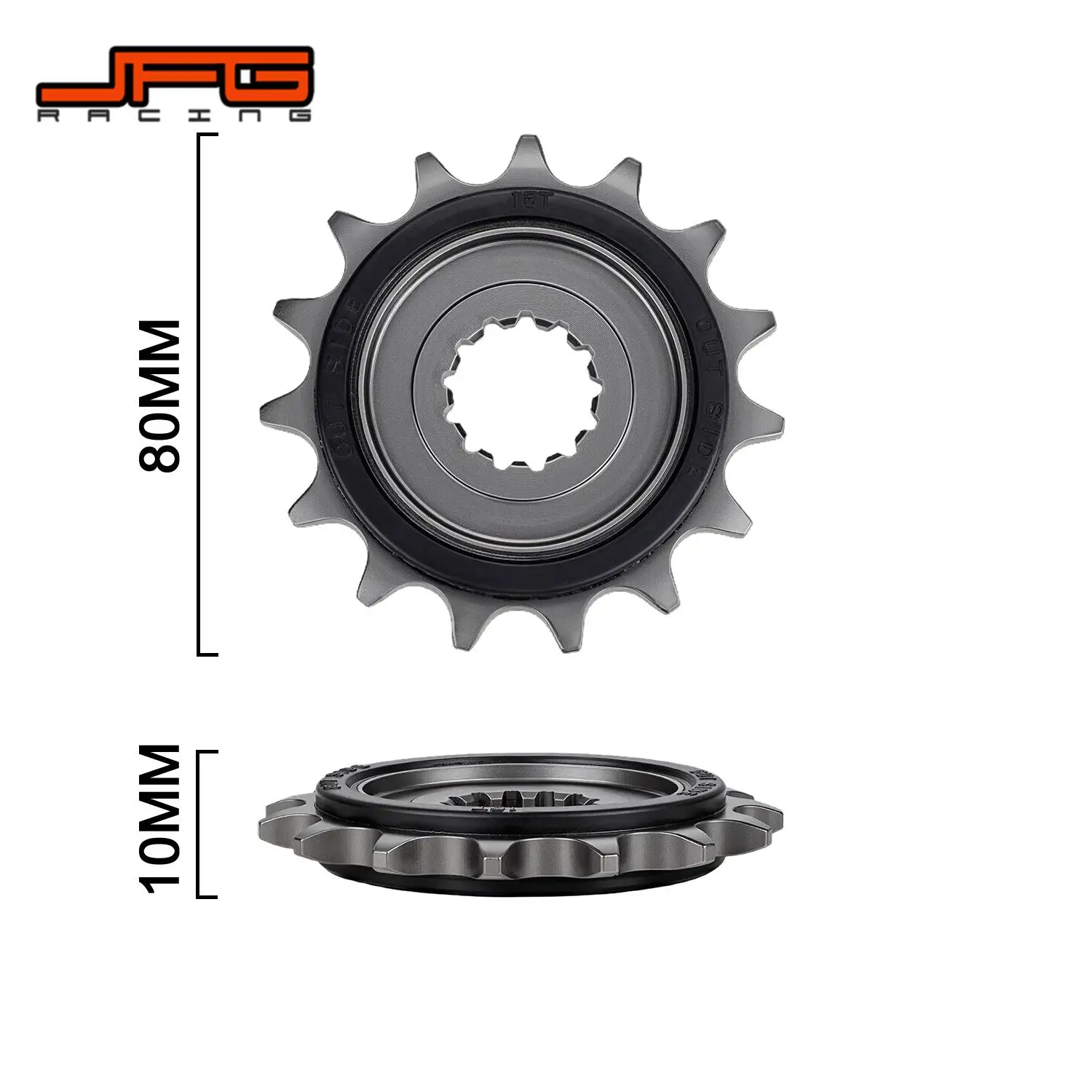 Für CFMOTO 450MT IBEX 450 MT450 Vorderes Kettenrad 15T Silent 45 # Stahlteile für Motorräder – Detail 3