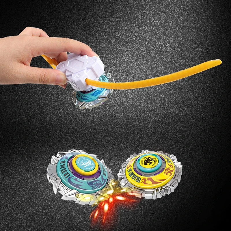 

2023 Hot Sale Kids New Two Player Vs Parent-child Game Sparring Gyro Launcher Alloy Rotating Gyro Toys For Boys Children