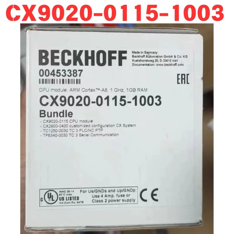 

CX9020-0115-1003 Контроллер ПЛК Функциональный тест ОК