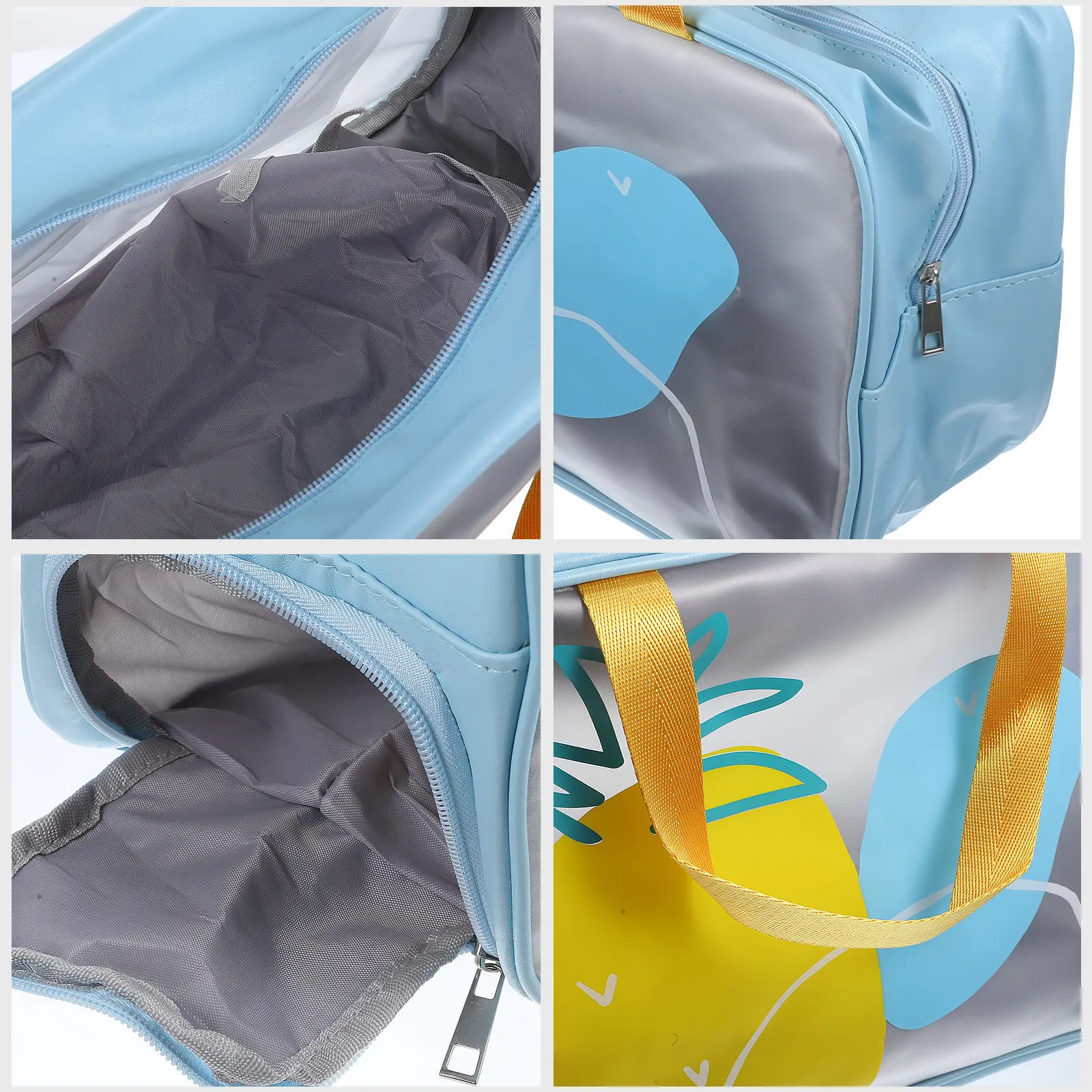 

Waterproof Clear Bag Portable Makeup Organizer Travel Toiletry Bag with Double Layer Design for Swimsuit Wet Items and