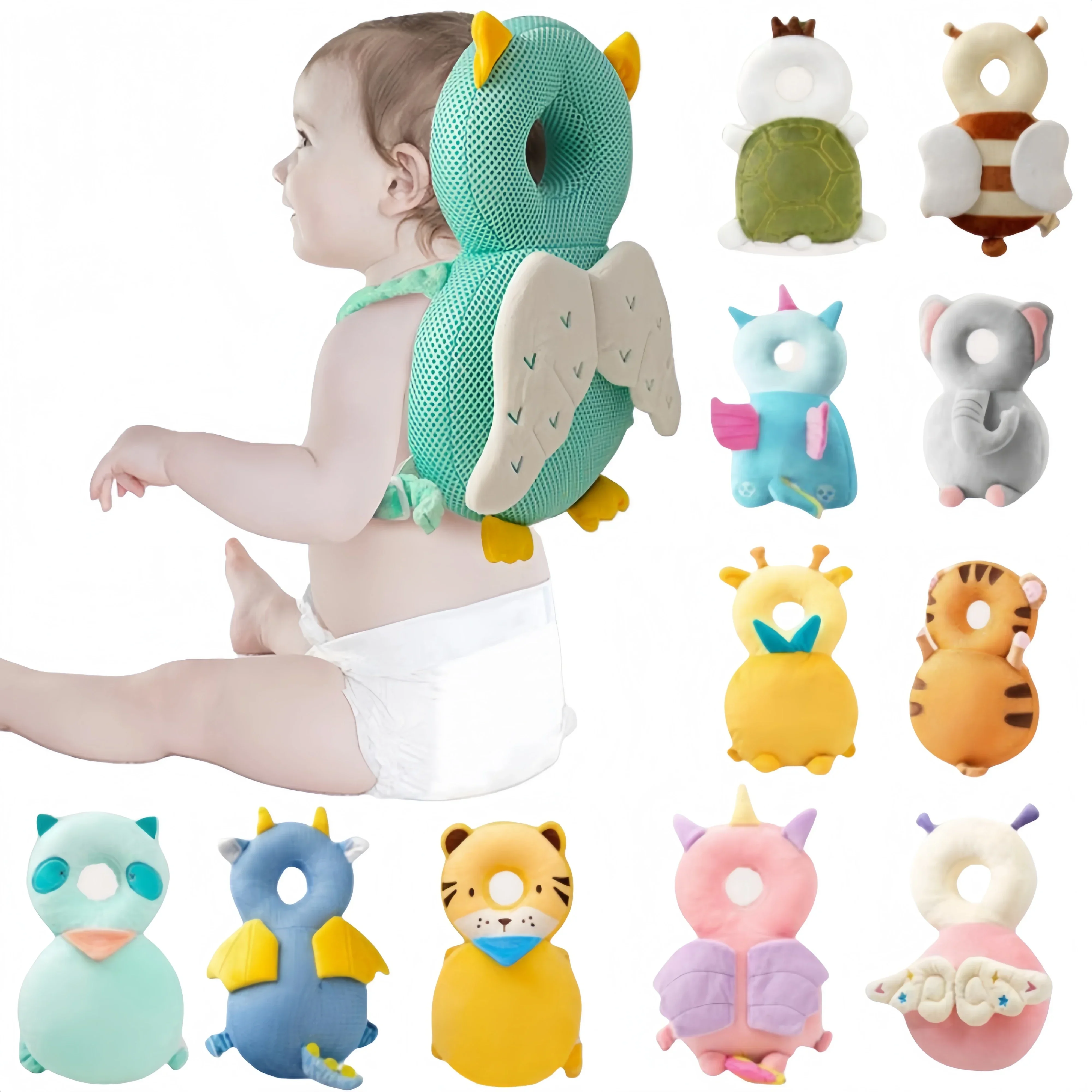 

Подголовник для новорожденных, защитные подушки, рюкзак для головы малыша, защита от падения, подушка с героями мультфильмов, мягкие защитные подушки, рюкзак