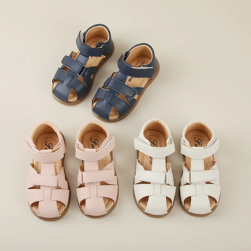 

Child Sandal Summer New Style Girls Sandal Flat Bottom Girls Shoes Soft Bottom Child Shoe Weave Boy Shoes Child Casual Sandal