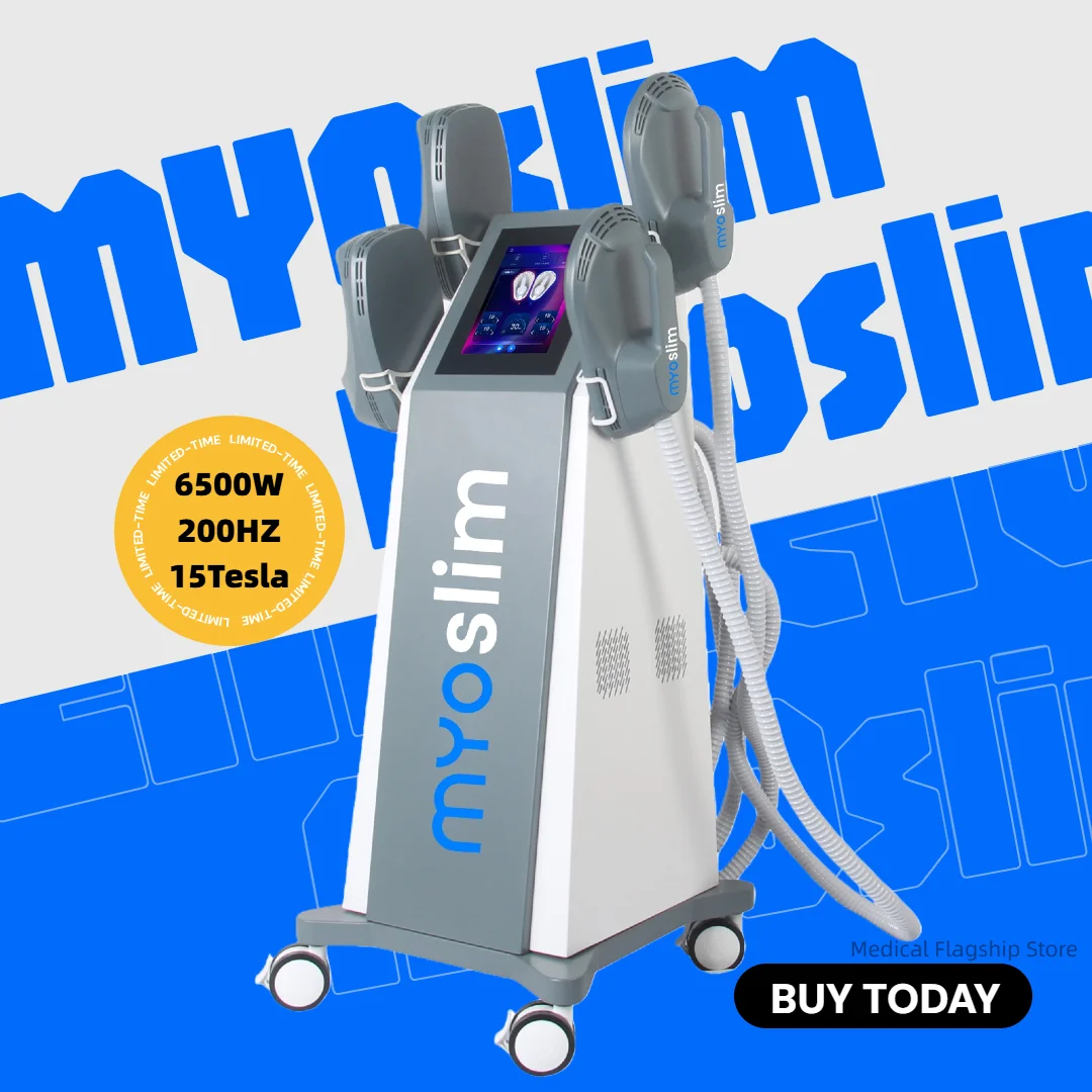 

MYOslim Machines 15 Tesla Professional 6500w Portable NEO Body Slimming Nova Rf Mini Muscle Electromagnetic Stimulate Hiemt Pro