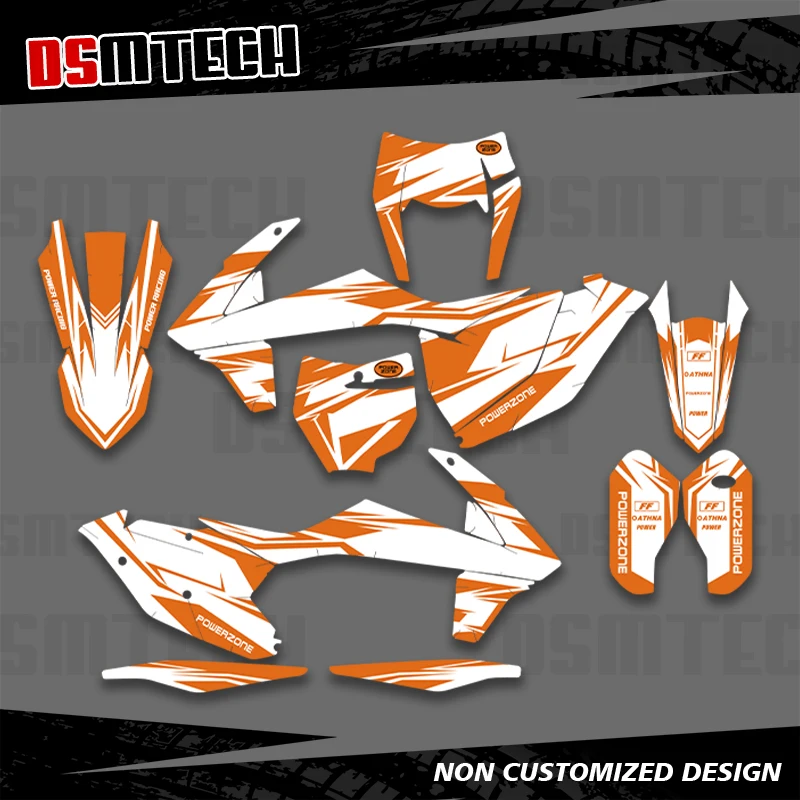 

DSMTECH For KTM 125 250 350 450 500 SX SXF XC XCF 2016 2017 2018 EXC EXCF XCW 2017 2018 2019 Graphics Decals Stickers 007
