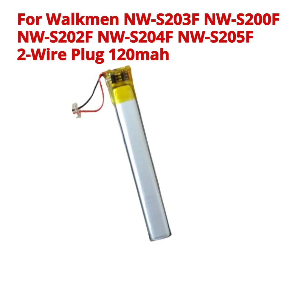 120mAh Rechargeable Battery for Sony NW-S203F NW-S200F