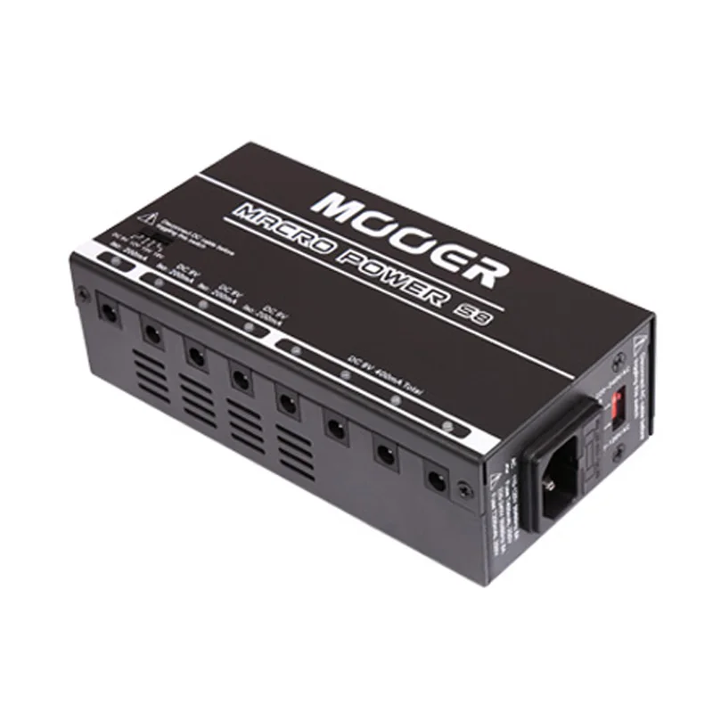 Mooer Pedal S8 Multi-Power Supply with 8 Ports Isolated Power Supply