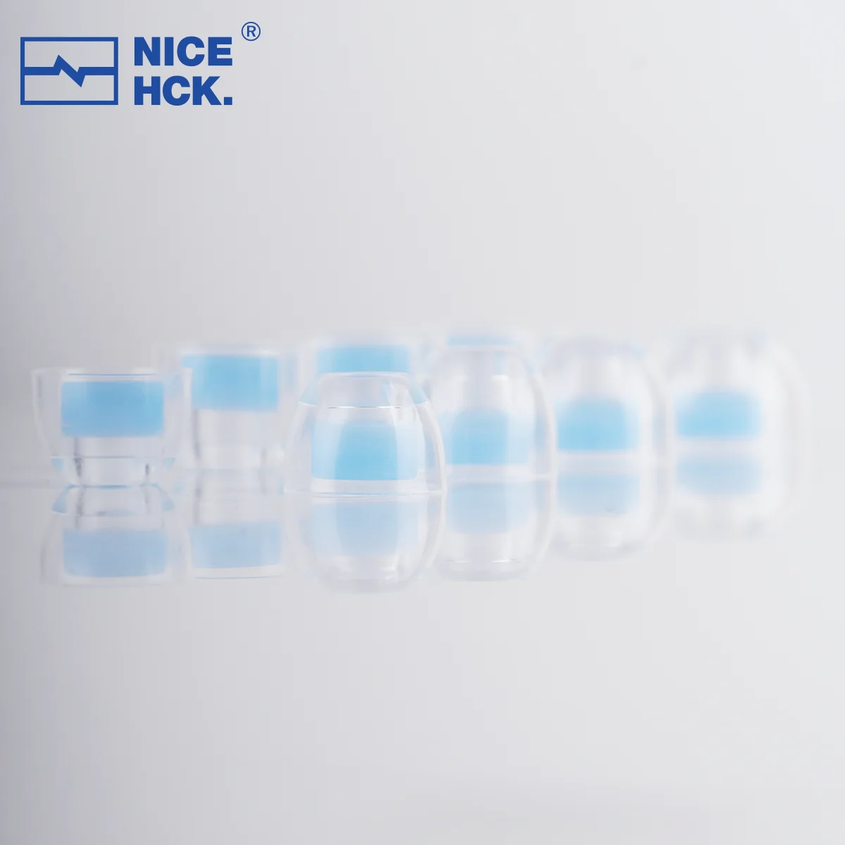 NiceHCK C04 Liquid Silicone Ear Tips Noise Isolating Soft Expand Soundstage Clear Layers Eartips for NX8 Himalaya Performer8 Que