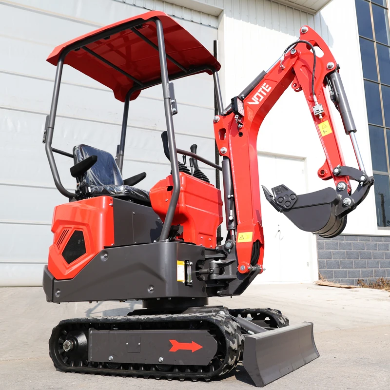 Miniexcavadora hidráulica de 1 tonelada y 2 toneladas, motor Kubota, nueva excavadora sobre orugas, ensacadora multifuncional, miniexcavadora para uso doméstico