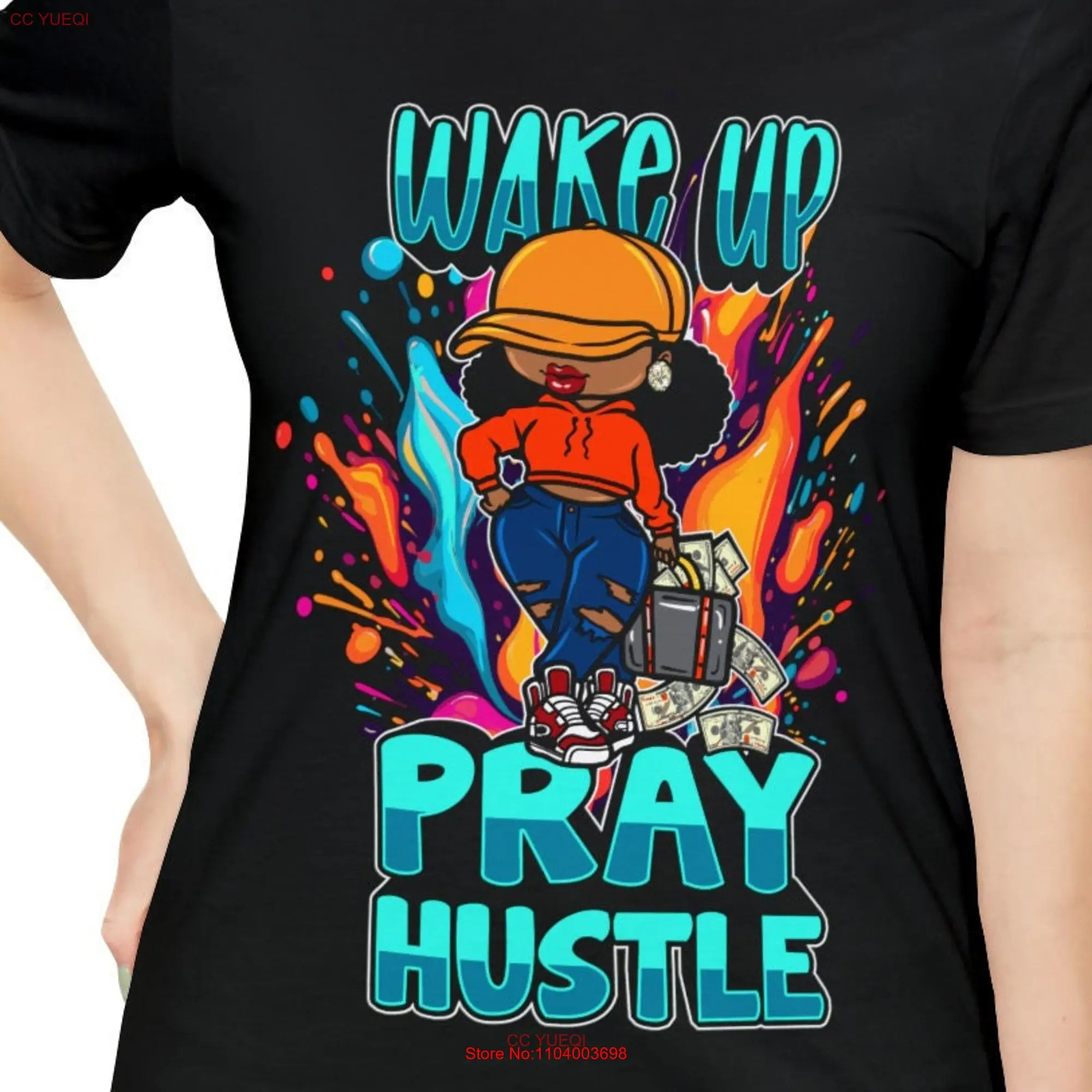 Wake Up Pray Hustle Business Woman T Shirt Hustler Girl New Trending Wear Products By Aymara Unique Designs Swag Hustling