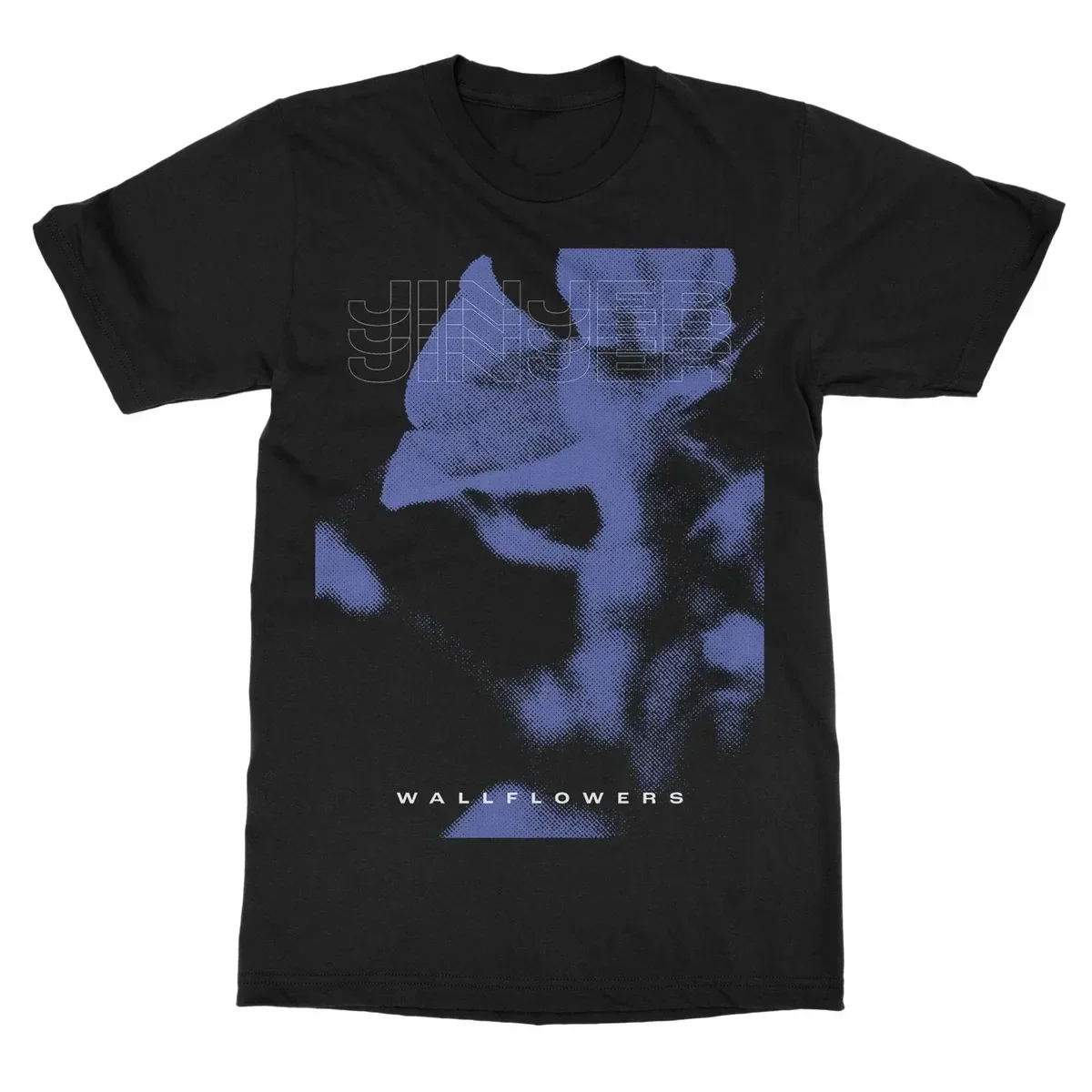Jinjer Progressive Metal Overlapping Gothic Letter Geometric Graphic Print T Shirt Classic Band Merch Unisex T Shirt