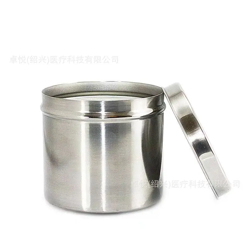 ملاقط طبية 304 أسطوانة قطنية من الفولاذ المقاوم للصدأ، صينية خصر مربعة منحنية، أداة تعقيم جراحية Tr #3