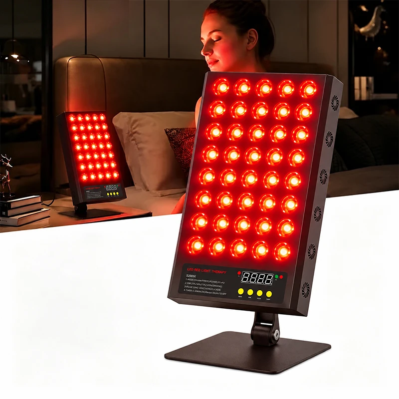 LED Red Light Therapy Panel Lamp for Facial Anti Aging Skin Care Beauty 40 PCS LED Light Body Pain Relief Physical Therapy Tools