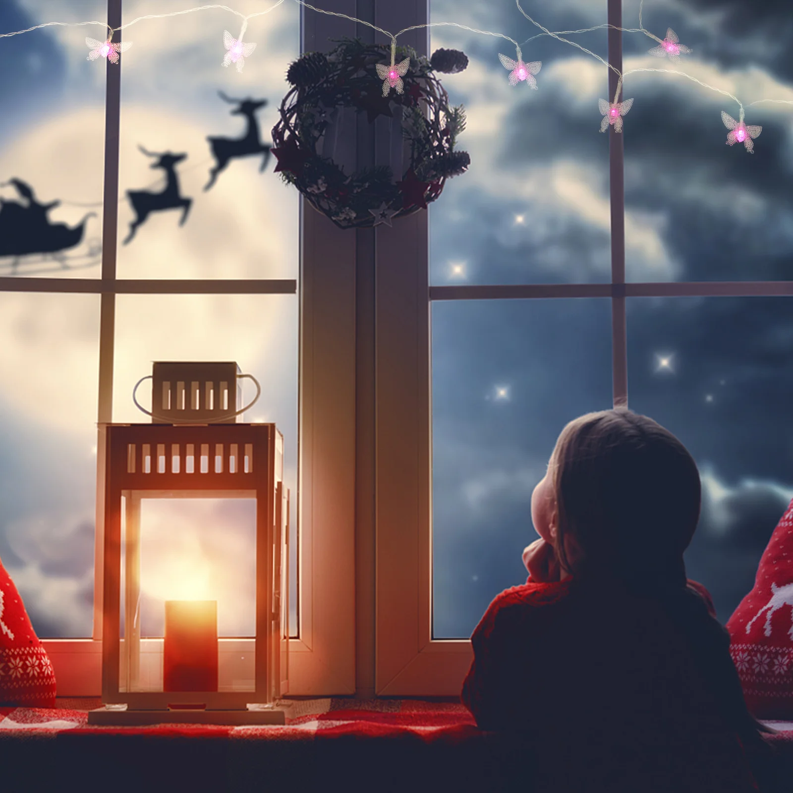 1 قطعة سلسلة أضواء فراشة Led ضوء الزخرفية للمنزل حديقة حفلة فناء الزفاف عيد الميلاد داخلي في الهواء الطلق الديكور مصباح #2